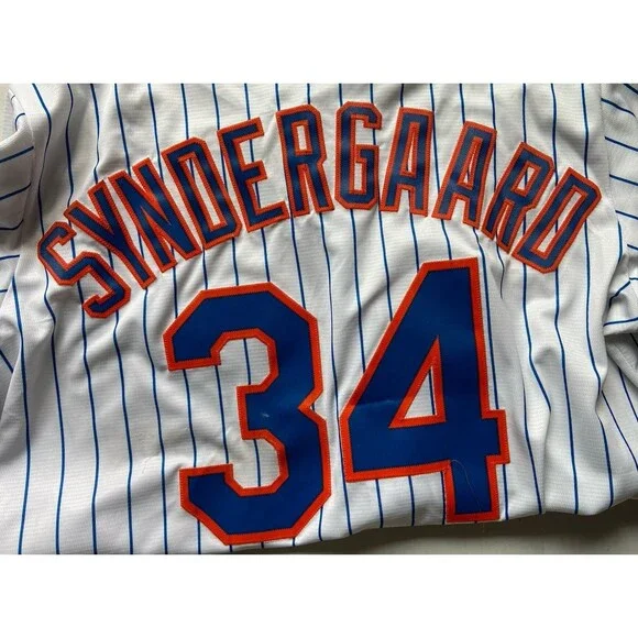 New York Mets Noah Snydergaard #34 Jersey‎ Size XL Majestic Cool Base Authentic
